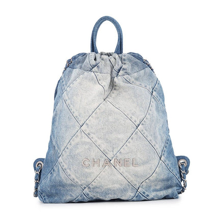Chanel Backpack 22 Small Denim