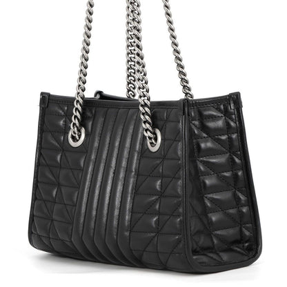 Gucci Tote Bag GG Marmont Chain Leather Black — view 2