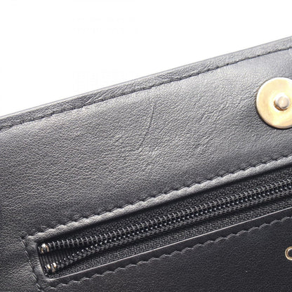 Chanel Shoulder Bag Boy Quilted Black Caviar Leather Boy Chain Wallet — view 6