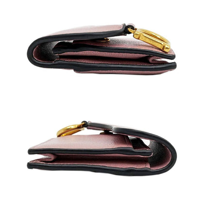 Dior Saddle Bloom Card Holder Pink Gold Case Business — view 3