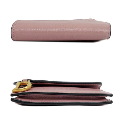 Dior Saddle Bloom Card Holder Pink Gold Case Business — view 4