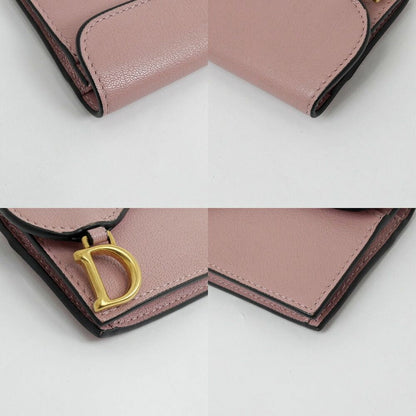 Dior Saddle Bloom Card Holder Pink Gold Case Business — view 5