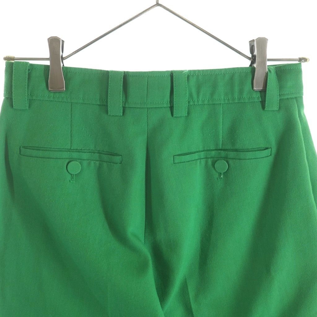Gucci Resort Collection Wool Blend Flare Trousers Pants Green — view 4