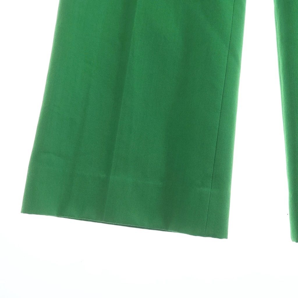 Gucci Resort Collection Wool Blend Flare Trousers Pants Green — view 5