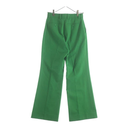 Gucci Resort Collection Wool Blend Flare Trousers Pants Green — view 2