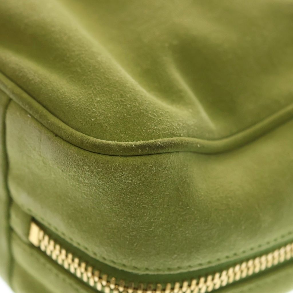 Miu Miu Beau Suede Bag Green — view 7