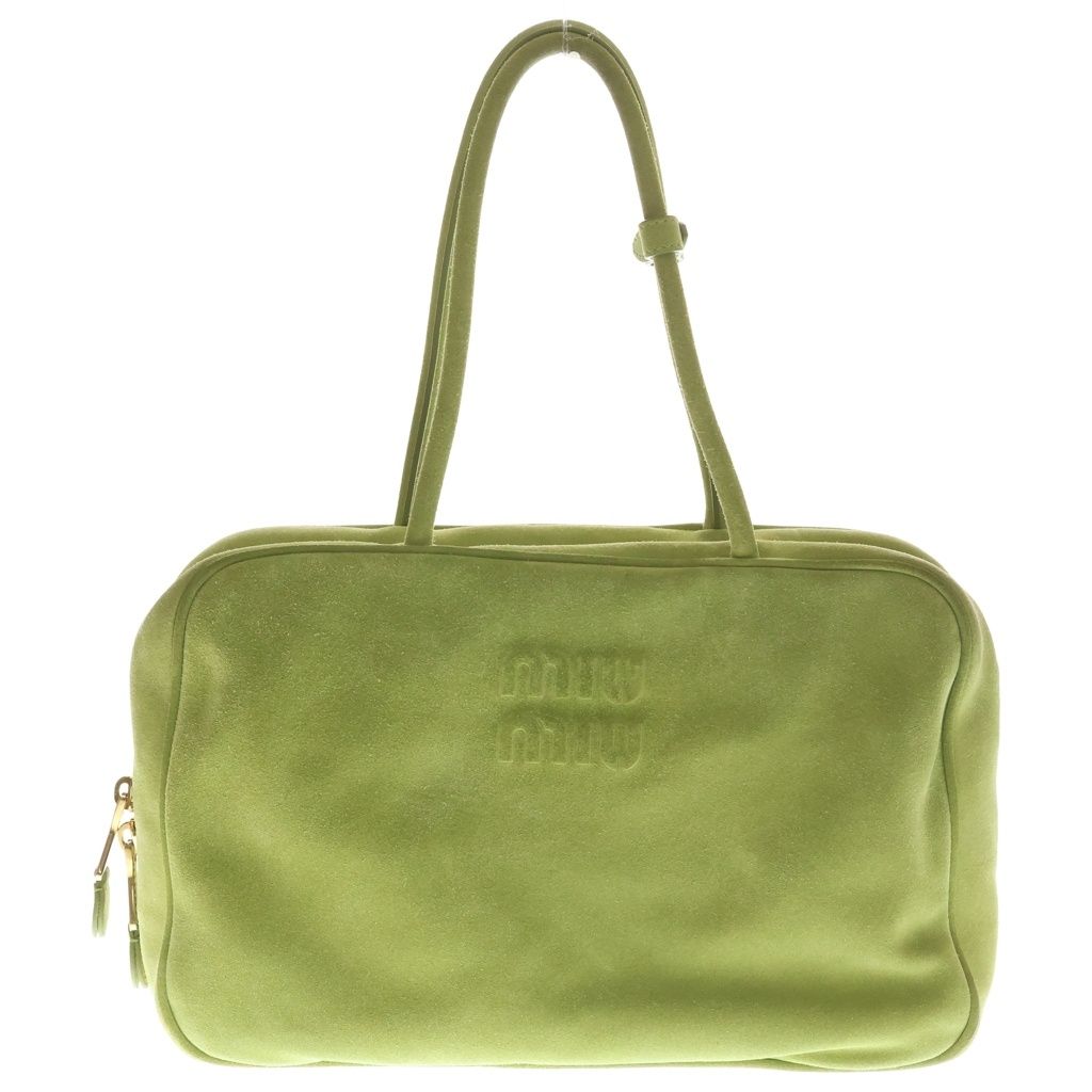 Miu Miu Beau Suede Bag Green