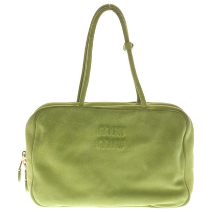 Miu Miu Beau Suede Bag Green