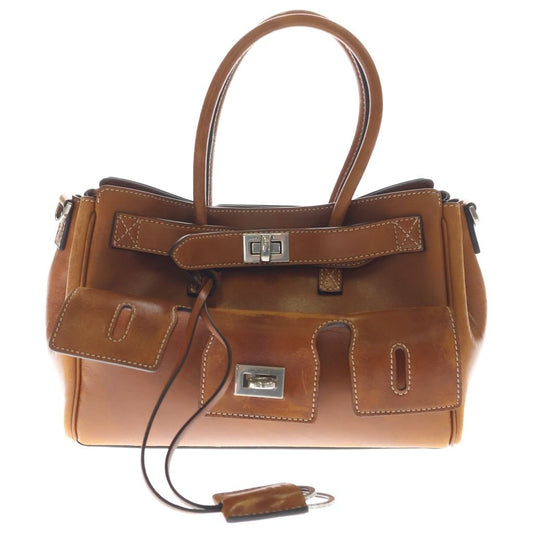 Balenciaga Bel Air Carryall Bag Mini Smooth Leather Brown