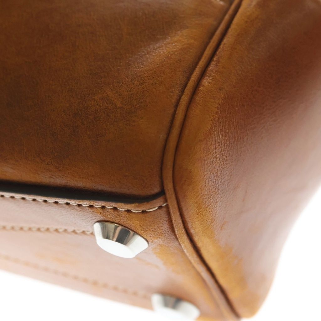 Balenciaga Bel Air Carryall Bag Mini Smooth Leather Brown — view 6