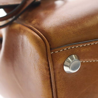 Balenciaga Bel Air Carryall Bag Mini Smooth Leather Brown — view 5