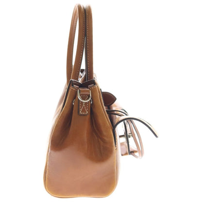 Balenciaga Bel Air Carryall Bag Mini Smooth Leather Brown — view 3