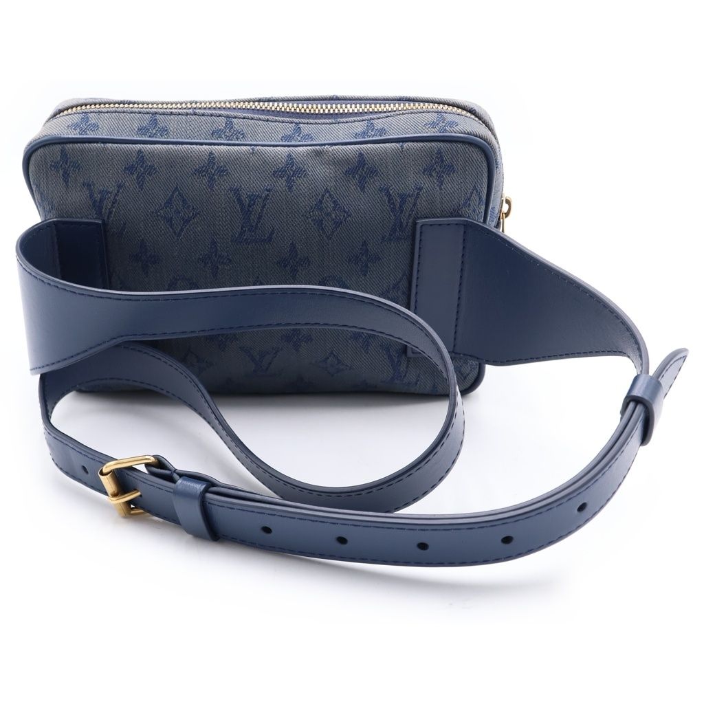 Louis Vuitton Bum Bag Outdoor Monogram Denim Navy Blue — view 2