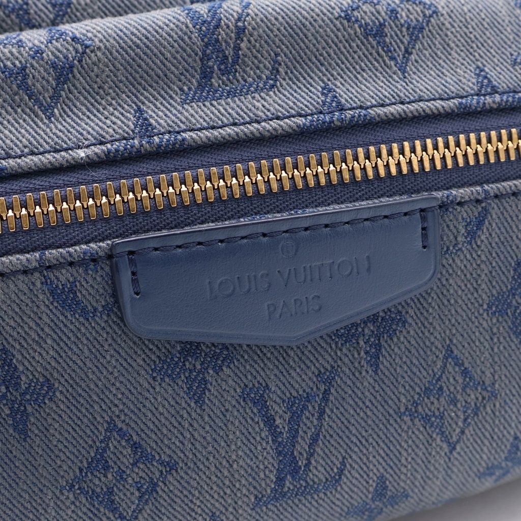 Louis Vuitton Bum Bag Outdoor Monogram Denim Navy Blue — view 6
