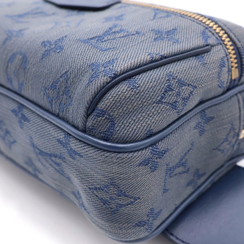 Louis Vuitton Bum Bag Outdoor Monogram Denim Navy Blue — view 5