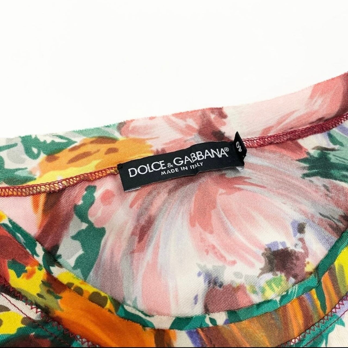 Dolce & Gabbana Floral Blouse Sleeveless Silk — view 7