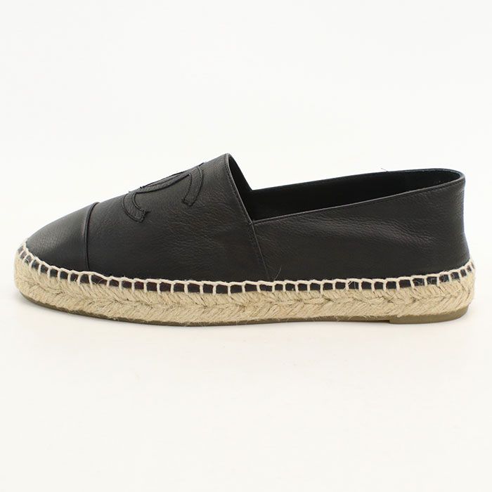 Chanel Espadrilles CC Logo Shoes Leather — view 2