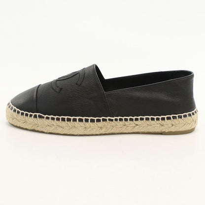 Chanel Espadrilles CC Logo Shoes Leather — view 2