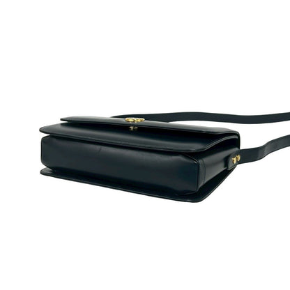 Gucci Vintage GG Logo Leather Mini Shoulder Bag Pochette Navy — view 8