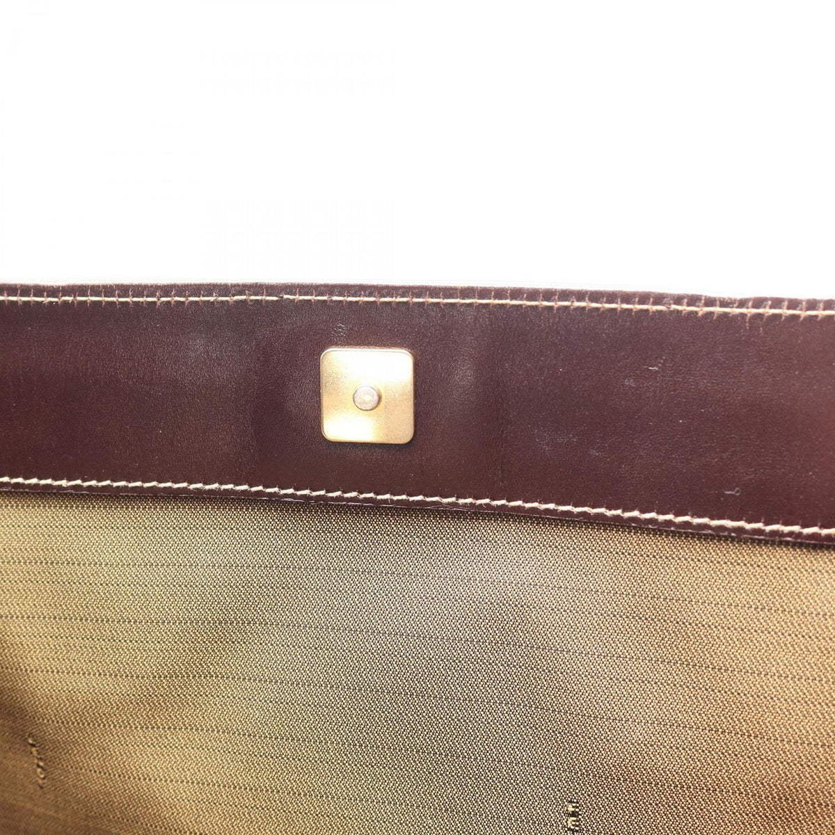 Fendi Tote Bag Zucca Black Brown Canvas Leather — view 7