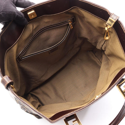Fendi Tote Bag Zucca Black Brown Canvas Leather — view 3