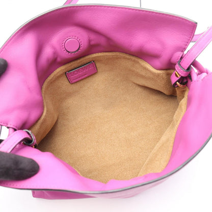 Loewe Shoulder Bag Flamenco Clutch Mini Purple Leather — view 3