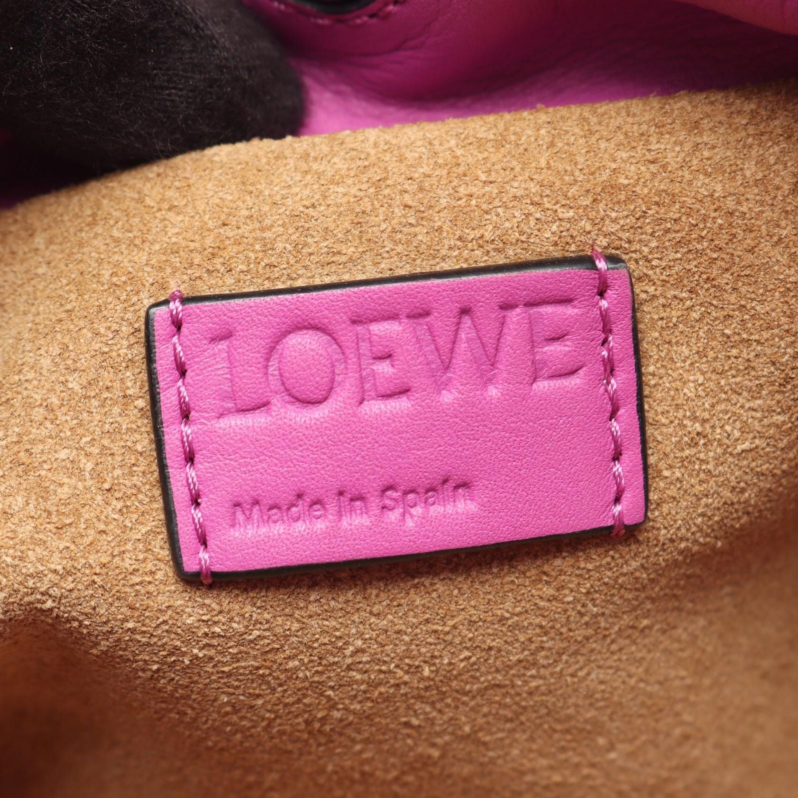 Loewe Shoulder Bag Flamenco Clutch Mini Purple Leather — view 4
