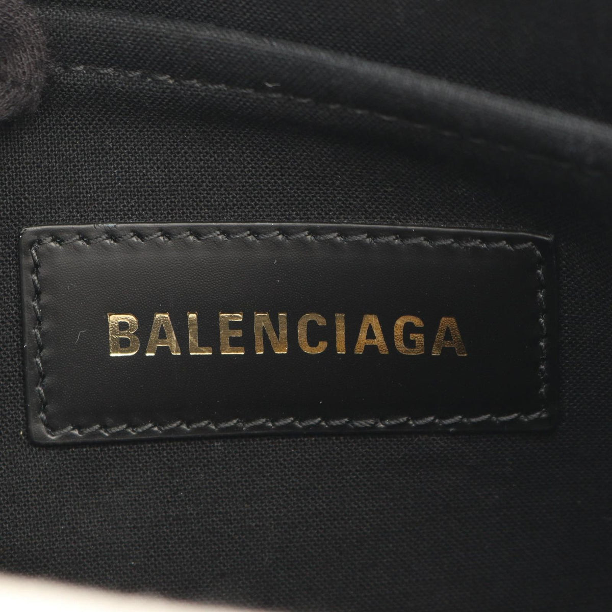 Balenciaga Tote Bag XS 2-Way Natural Black Canvas Leather x S — view 4