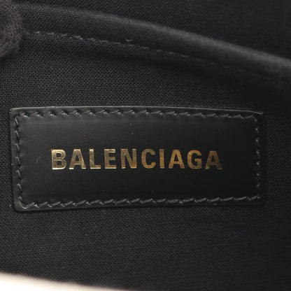 Balenciaga Tote Bag XS 2-Way Natural Black Canvas Leather x S — view 4