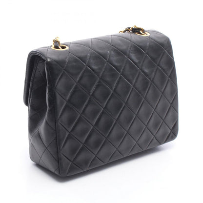 Chanel Shoulder Bag Mini Quilted 20 Black Lambskin Chain — view 2
