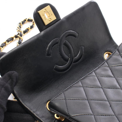 Chanel Shoulder Bag Mini Quilted 20 Black Lambskin Chain — view 7