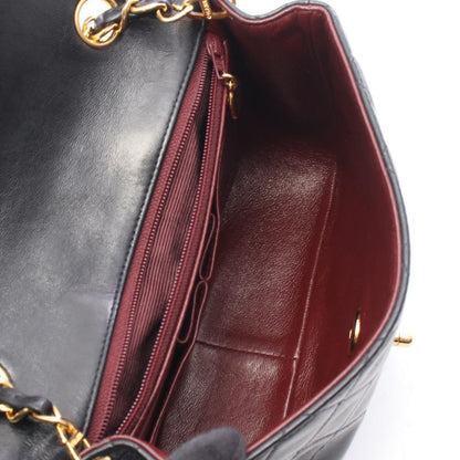Chanel Shoulder Bag Mini Quilted 20 Black Lambskin Chain — view 3