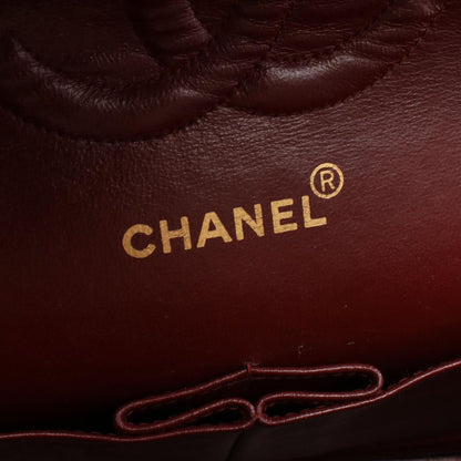 Chanel Shoulder Bag Quilted Double Flap Black Lambskin Chain — view 4