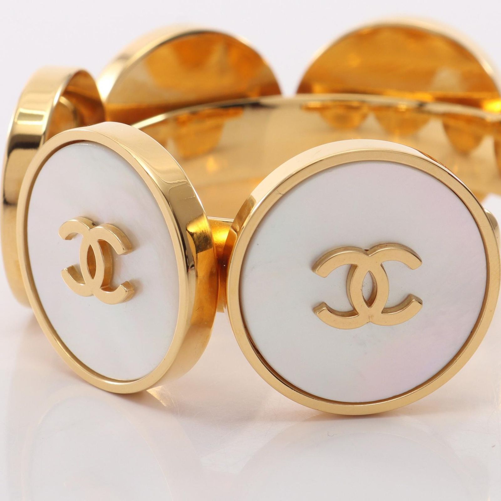 Chanel Bangle CC Logo Bracelet — view 5