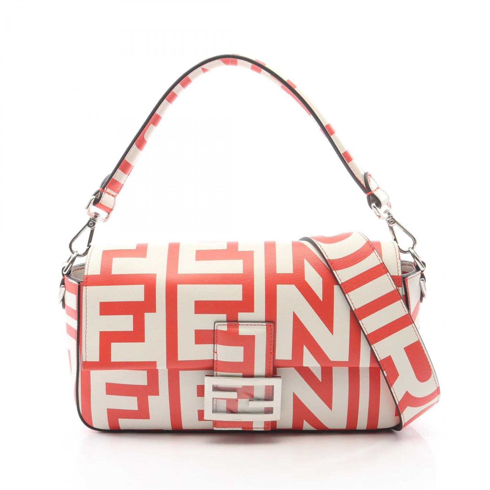 Fendi Marc Jacob Mamma Bucket 2-Way Boyte Red Leather Shoulder Bag