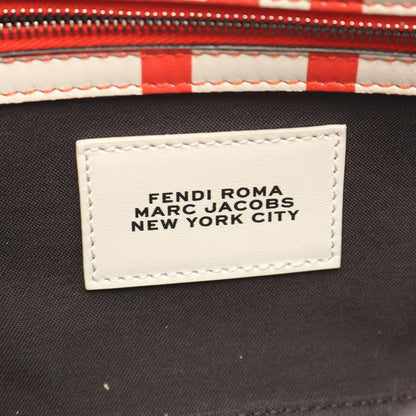 Fendi Marc Jacob Mamma Bucket 2-Way Boyte Red Leather Shoulder Bag — view 4
