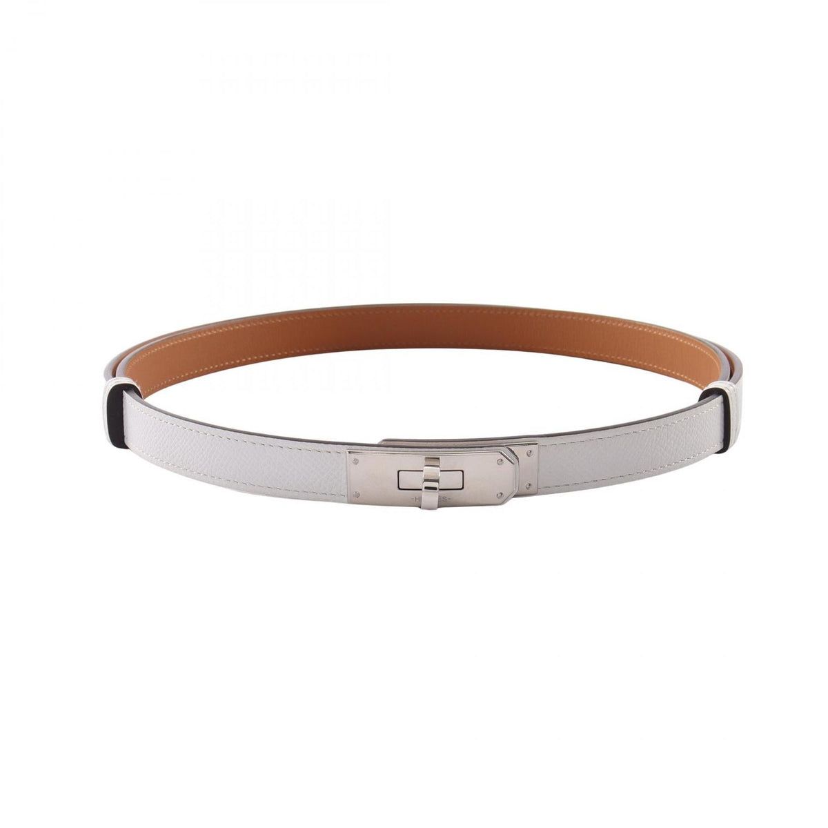 Hermes Belt Kelly White