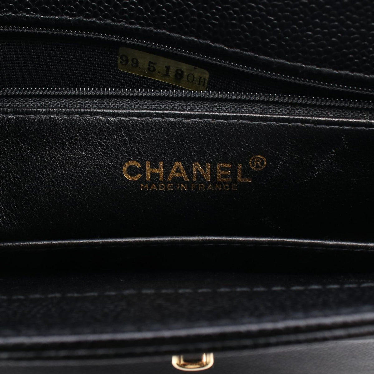 Chanel Tote Bag Black Caviar Leather — view 4