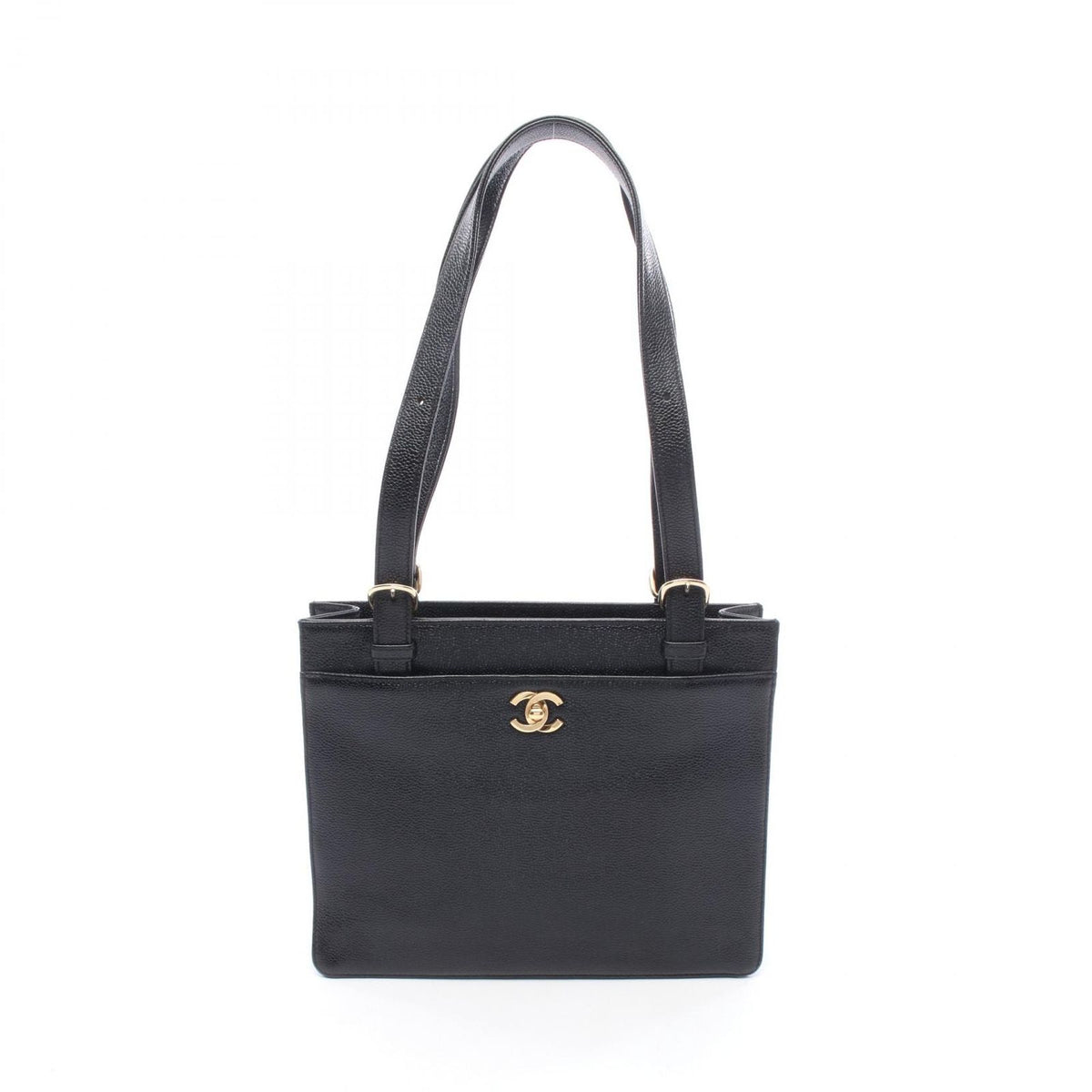 Chanel Tote Bag Black Caviar Leather