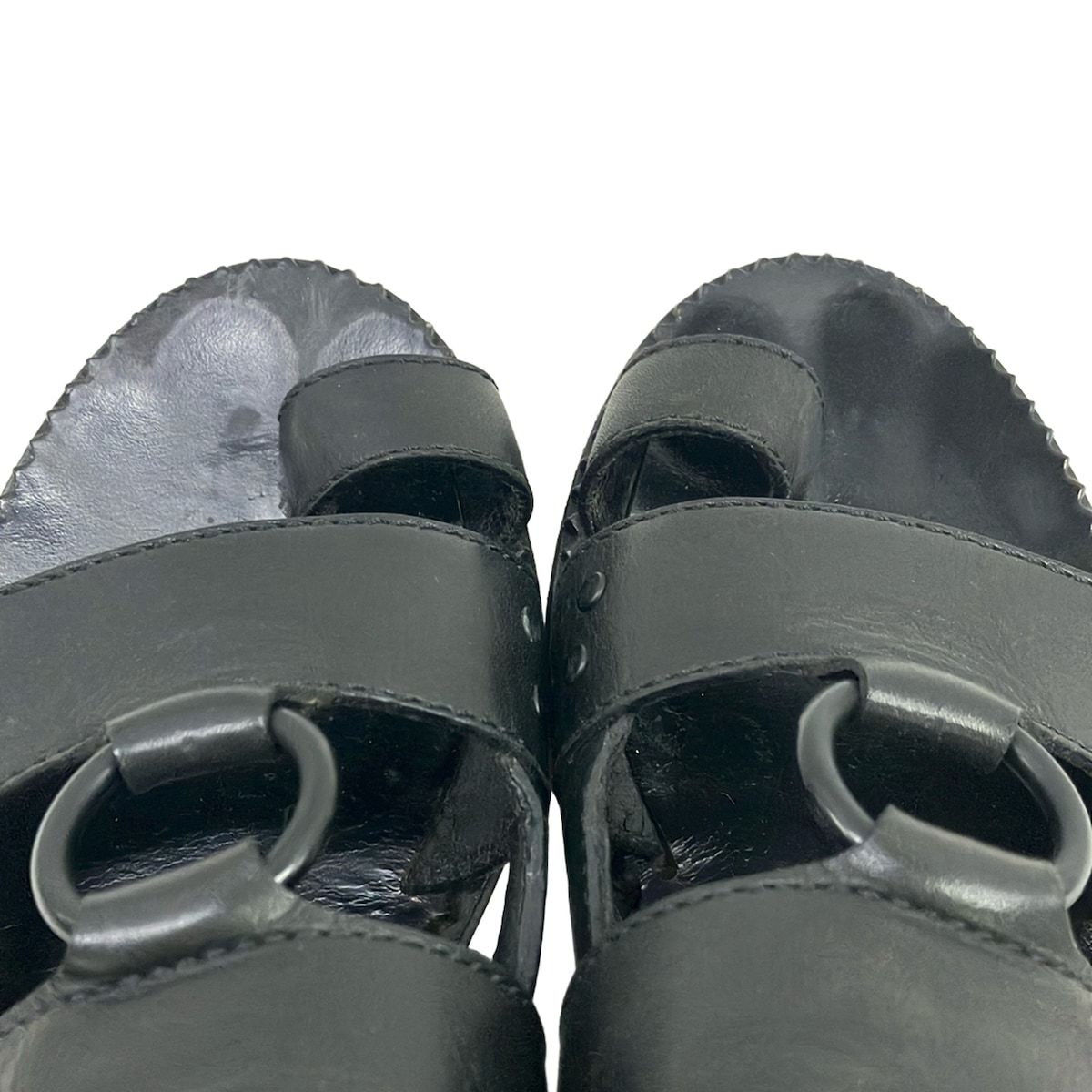 Bottega Veneta Sandals Black Leather — view 8