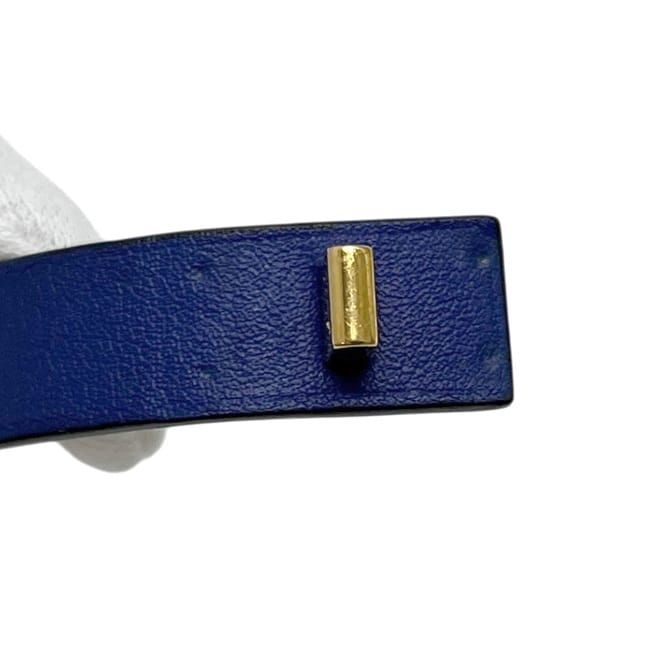 Hermes Bracelet Mini Dog Navy Swift Leather — view 4