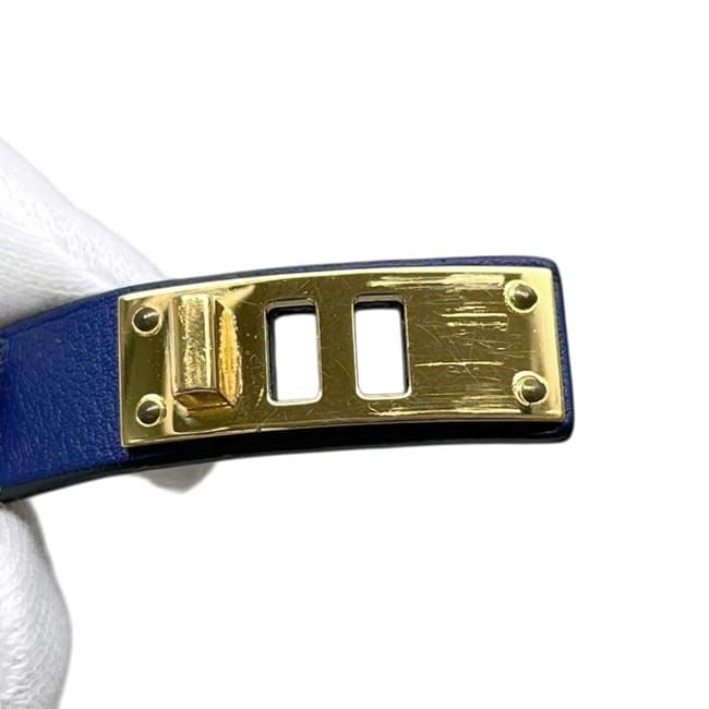 Hermes Bracelet Mini Dog Navy Swift Leather — view 6