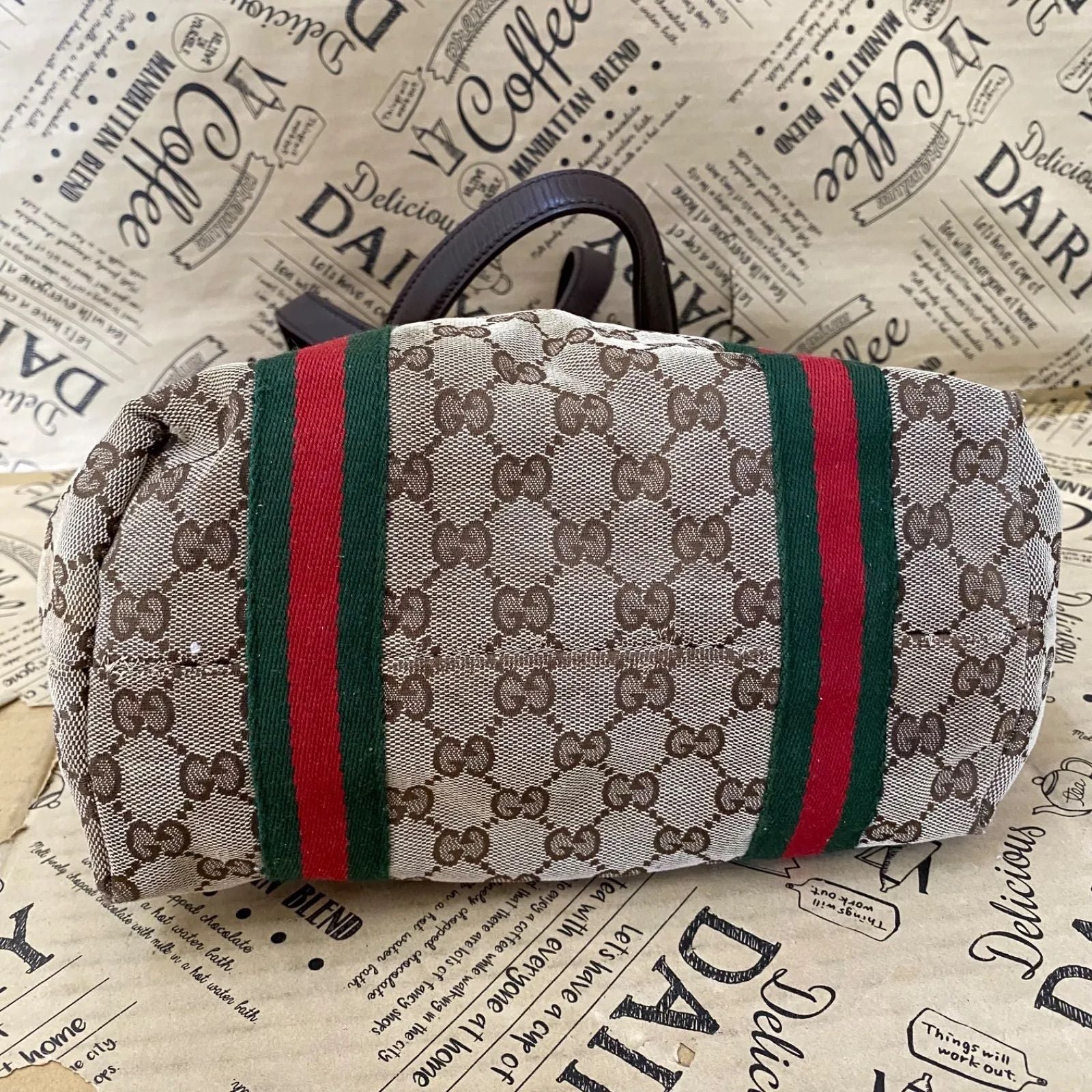 Gucci Tote Bag GG Canvas Sherry Line Business — view 6