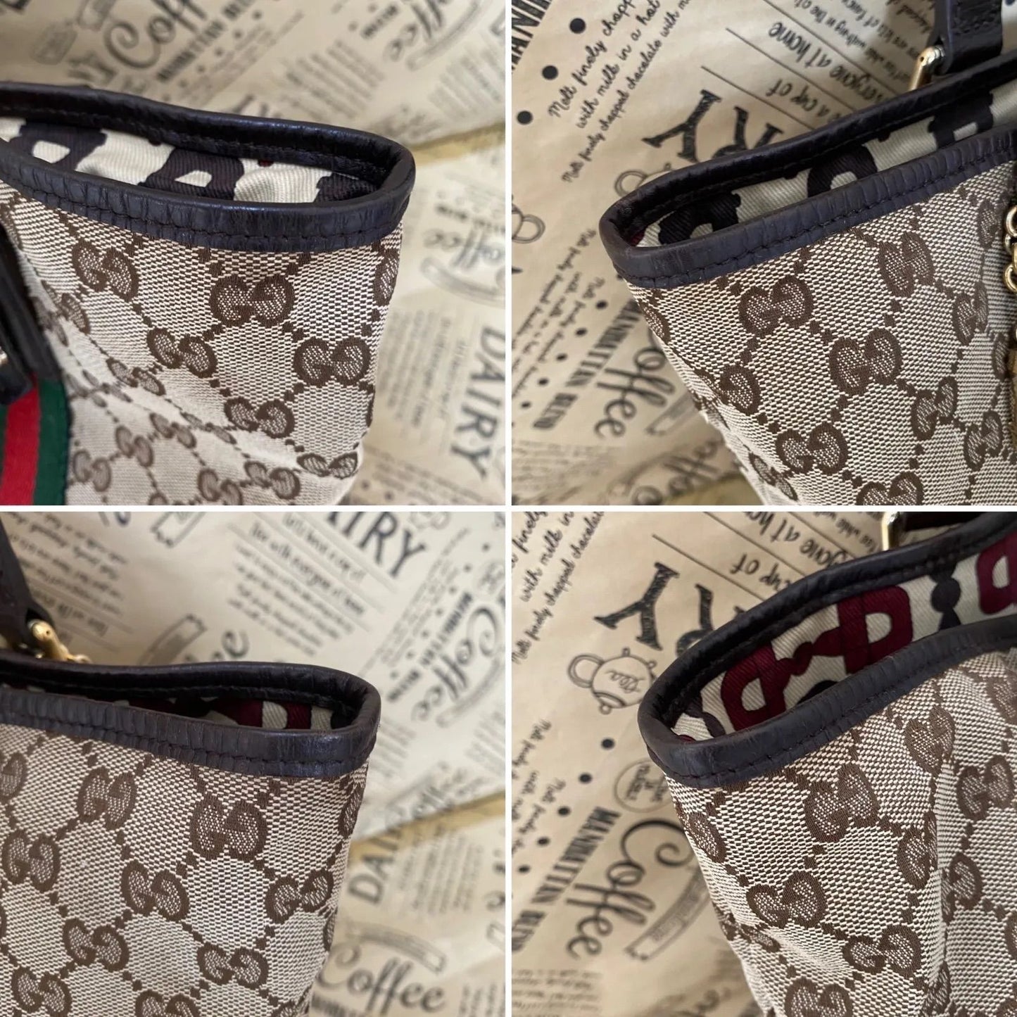 Gucci Tote Bag GG Canvas Sherry Line Business — view 7