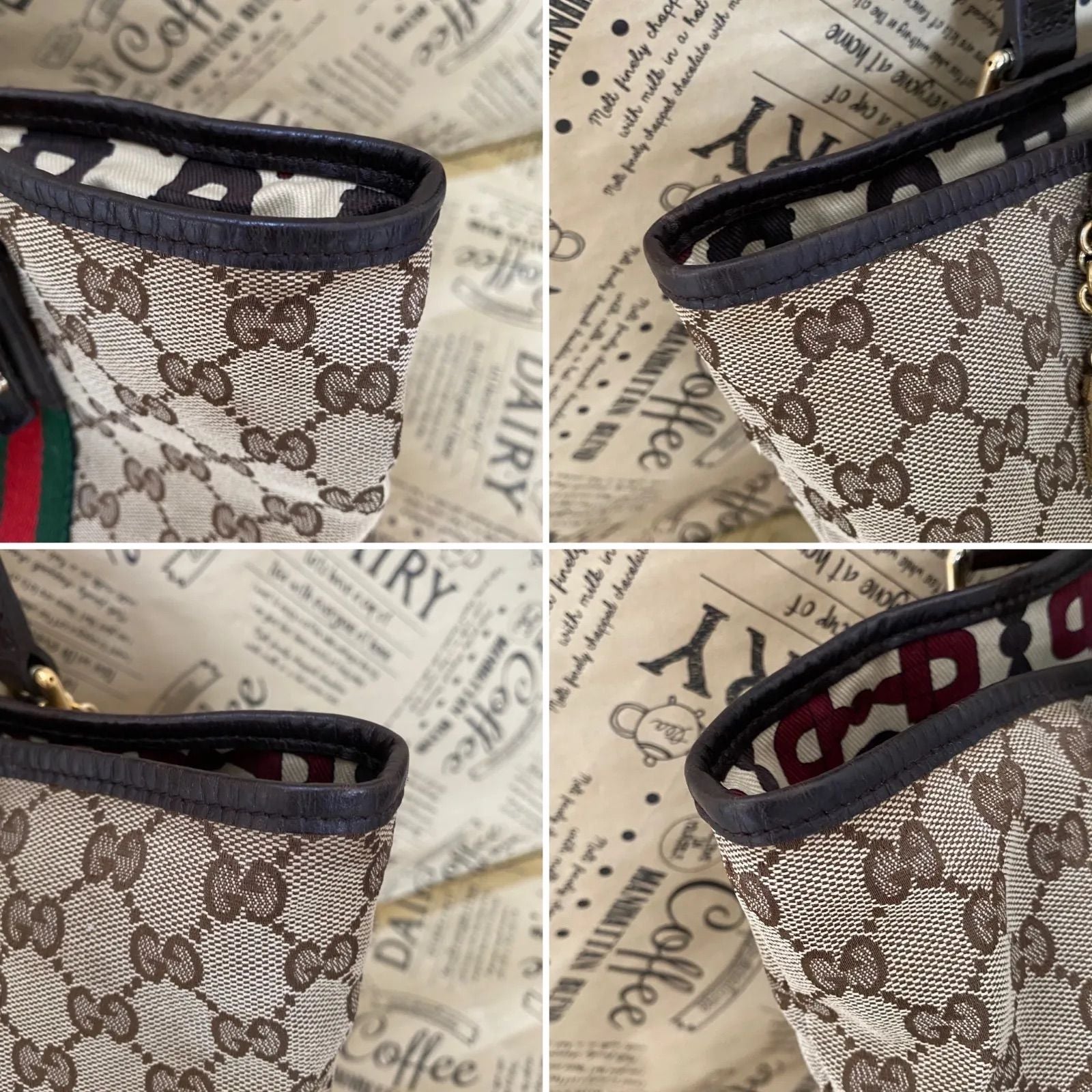 Gucci Tote Bag GG Canvas Sherry Line Business — view 7