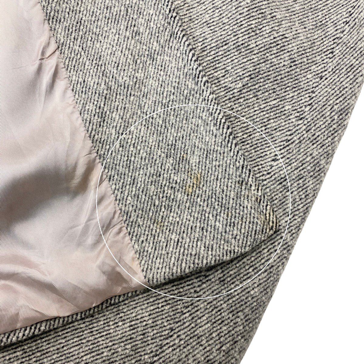 Max Mara Chesterfield Long Coat Angora Blend Double Breasted 40 Gray — view 8
