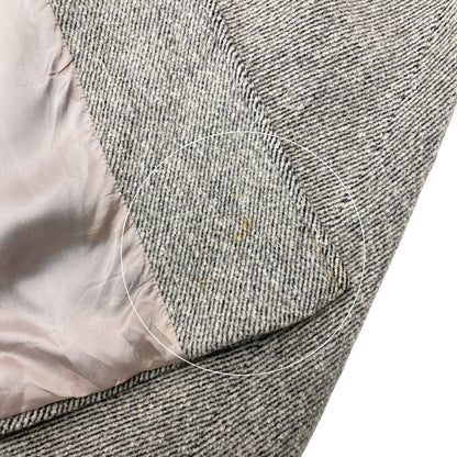 Max Mara Chesterfield Long Coat Angora Blend Double Breasted 40 Gray — view 8