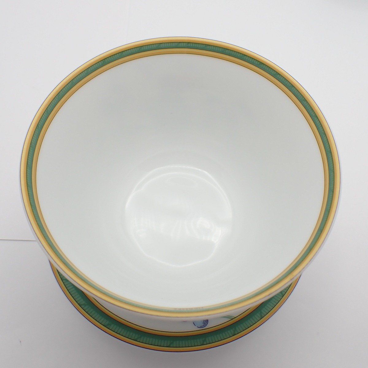 Hermes Tea Cup with Lid Cup and Saucer Tucan White Pawn — view 7