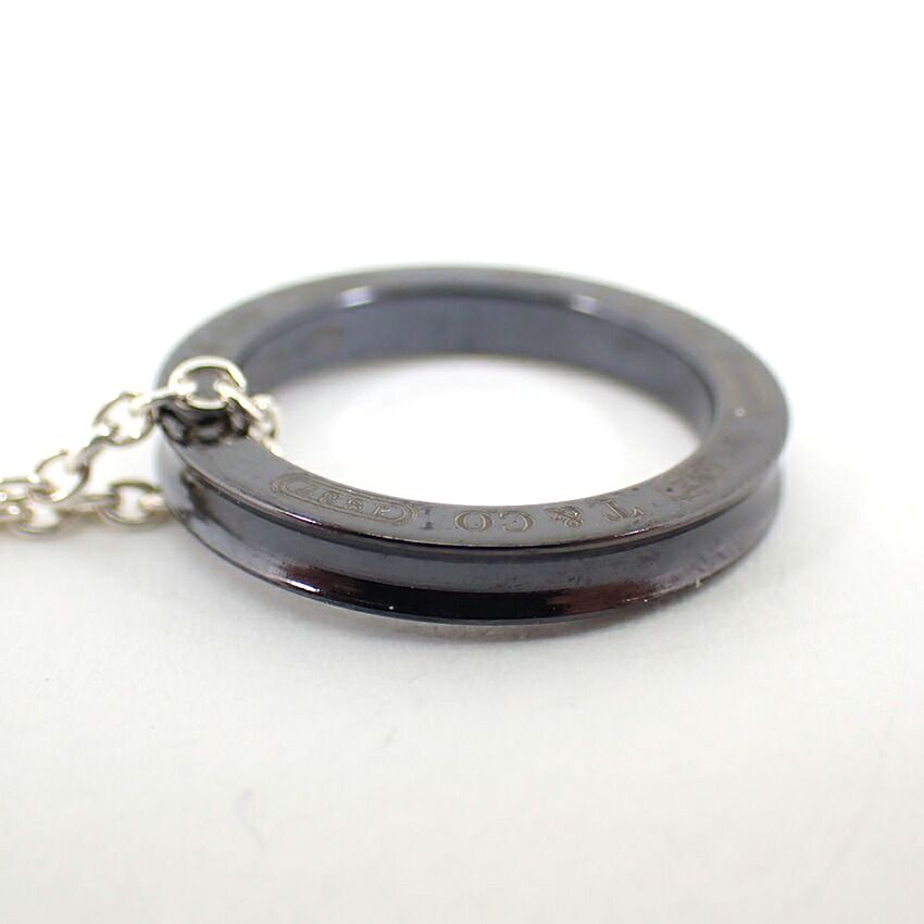 Tiffany & Co 1837 Titanium 925 Circle Necklace — view 8