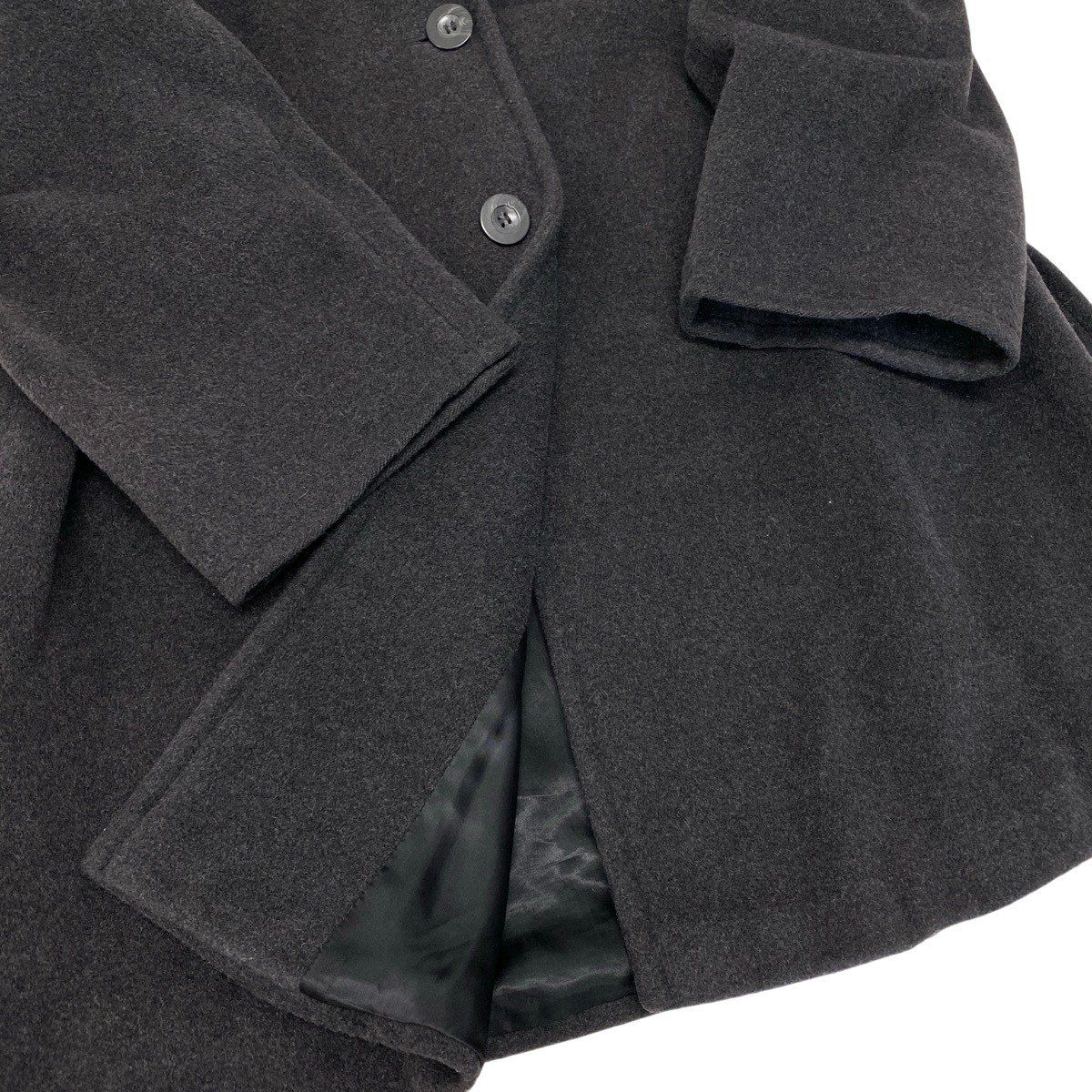 Max Mara Chesterfield a Line Wool Coat 38 Dark Gray — view 7